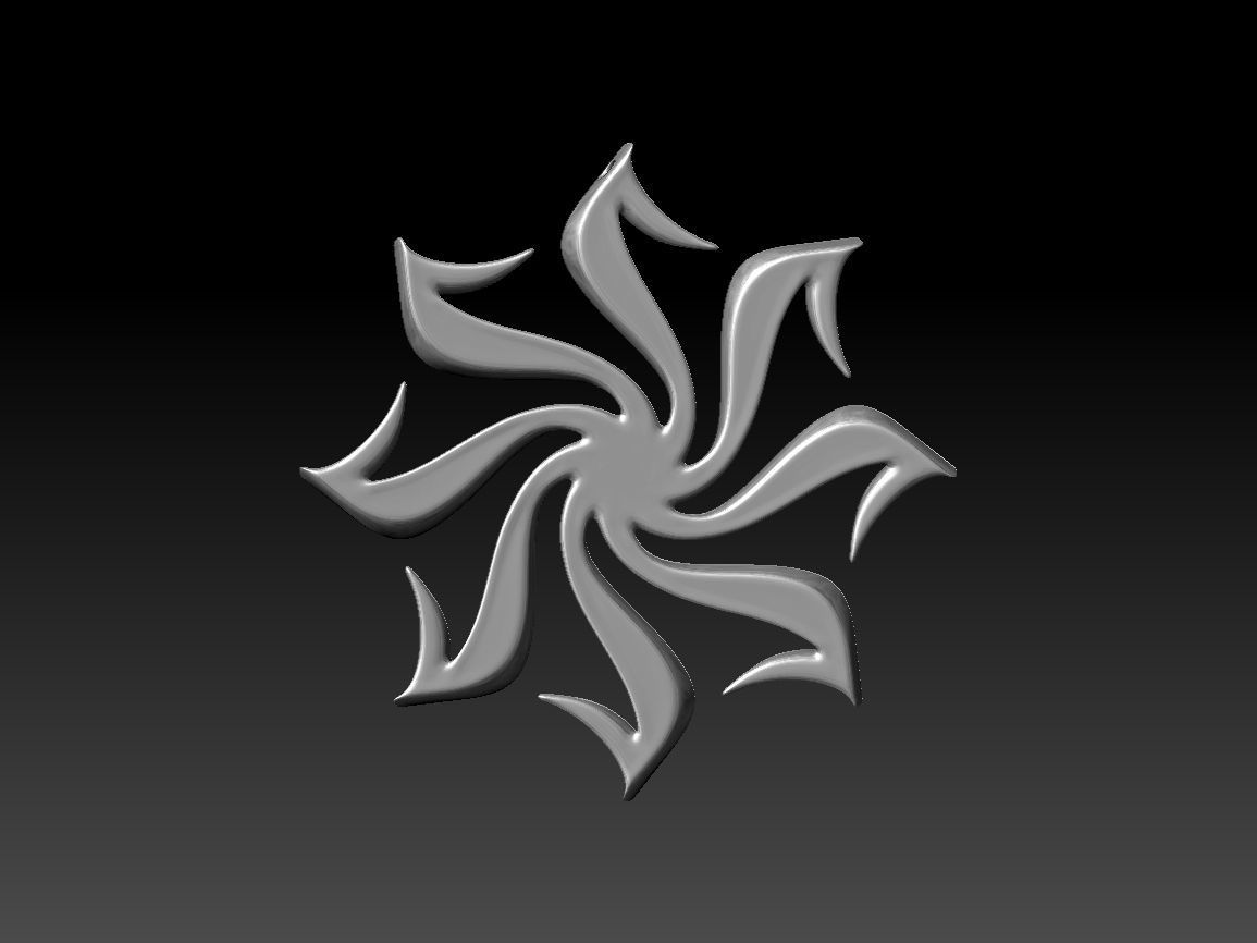 Kolovrat pendant 3D print model_4