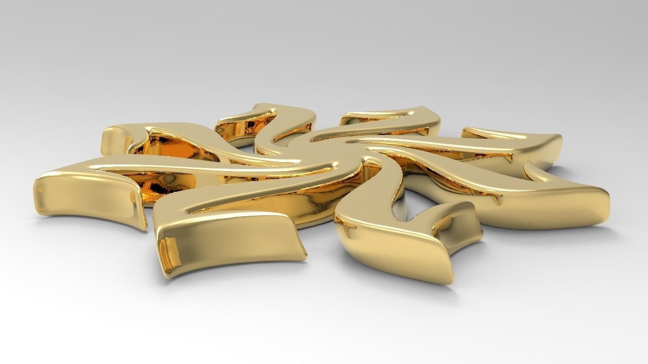 Kolovrat pendant 3D print model_1