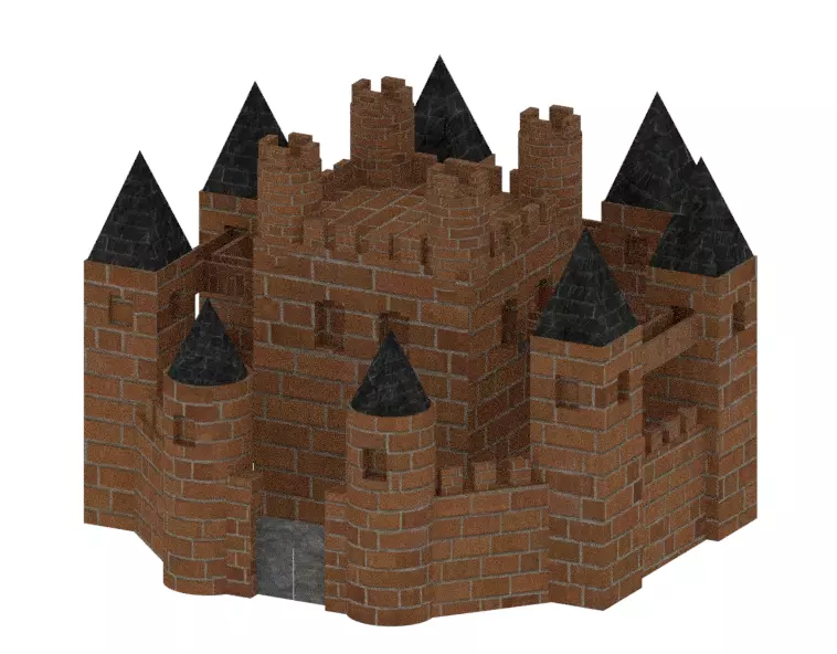 Blender 3D model Castle Free 3D model