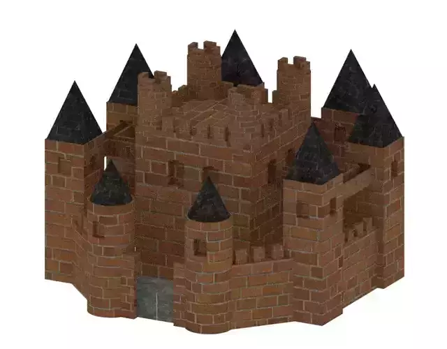 Blender 3D model Castle