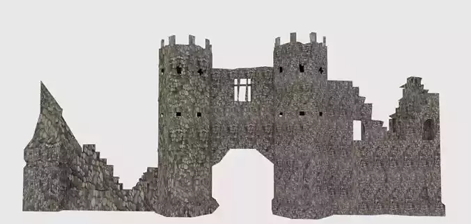 Blender 3D Castle Ruins