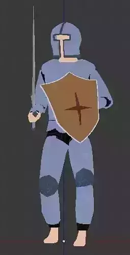 Blender 3D Knight  Animations  Free low-poly 3D model