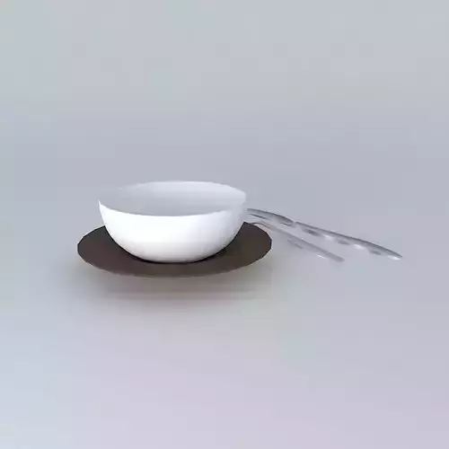cutlery bowl and fork