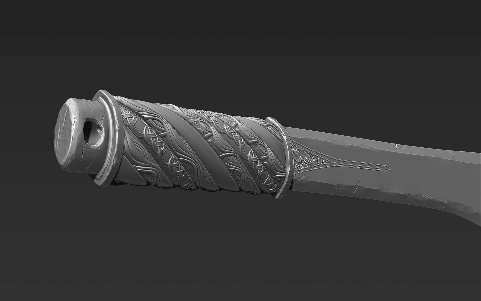 Zbrush Sword 02 3D model_2