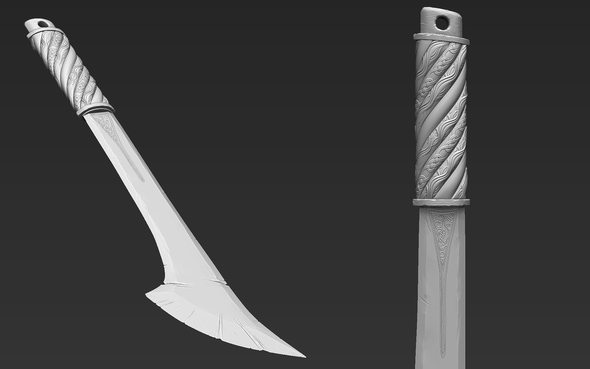 Zbrush Sword 02 3D model_5