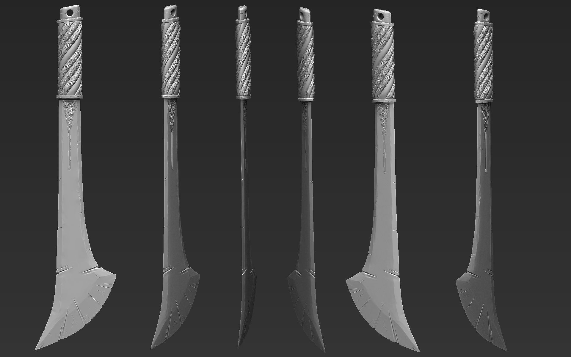 Zbrush Sword 02 3D model_4