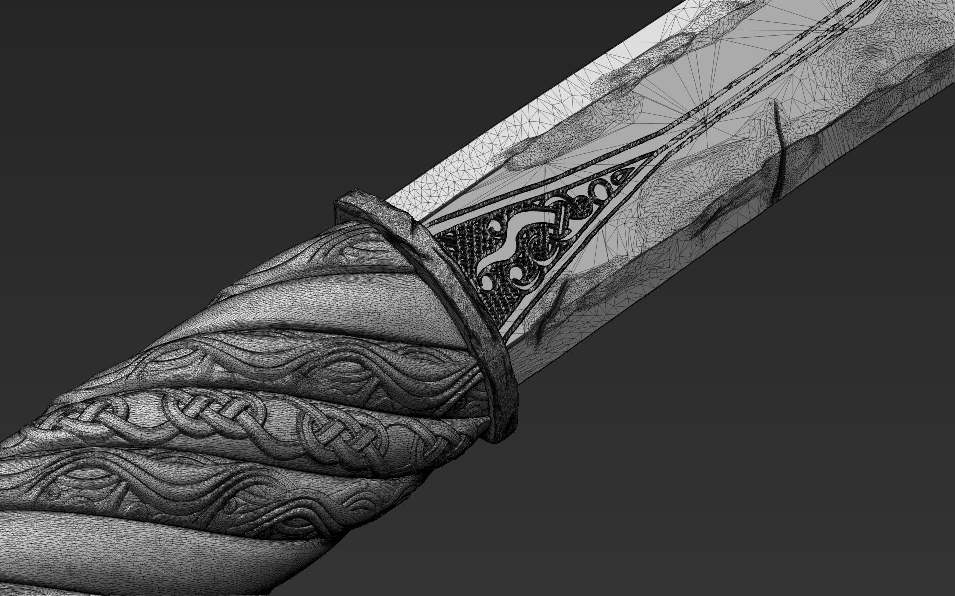 Zbrush Sword 02 3D model_6