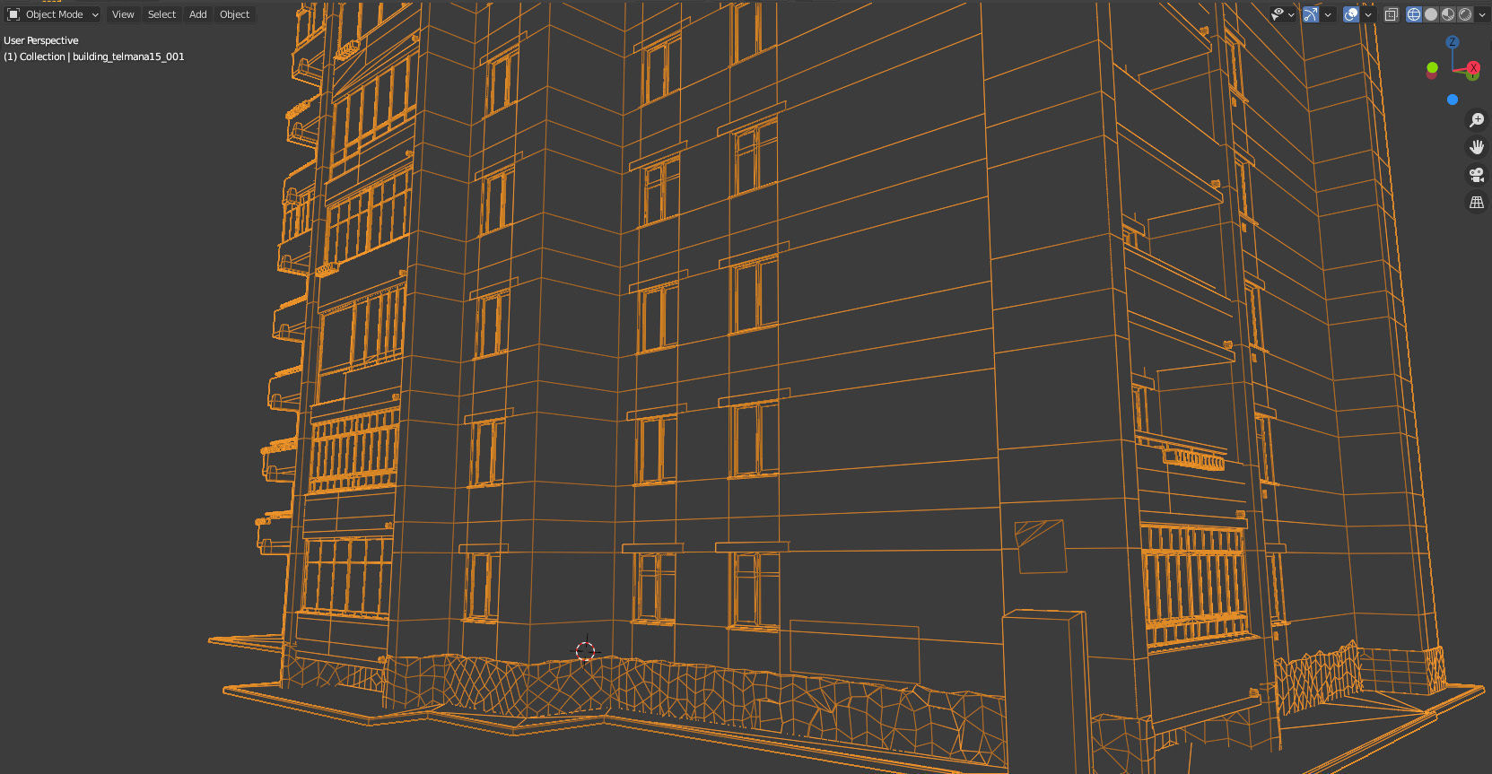 Soviet nine-story house 3D model_15