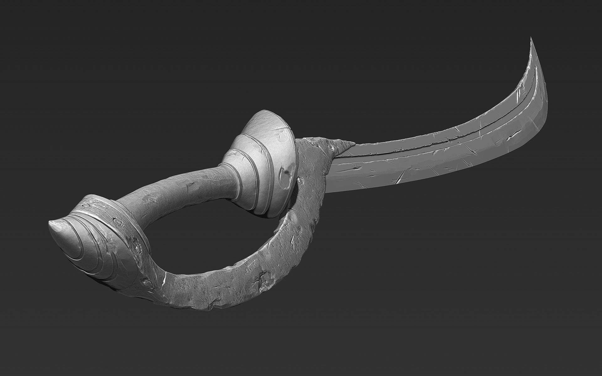 Zbrush Sword 04 3D model_3