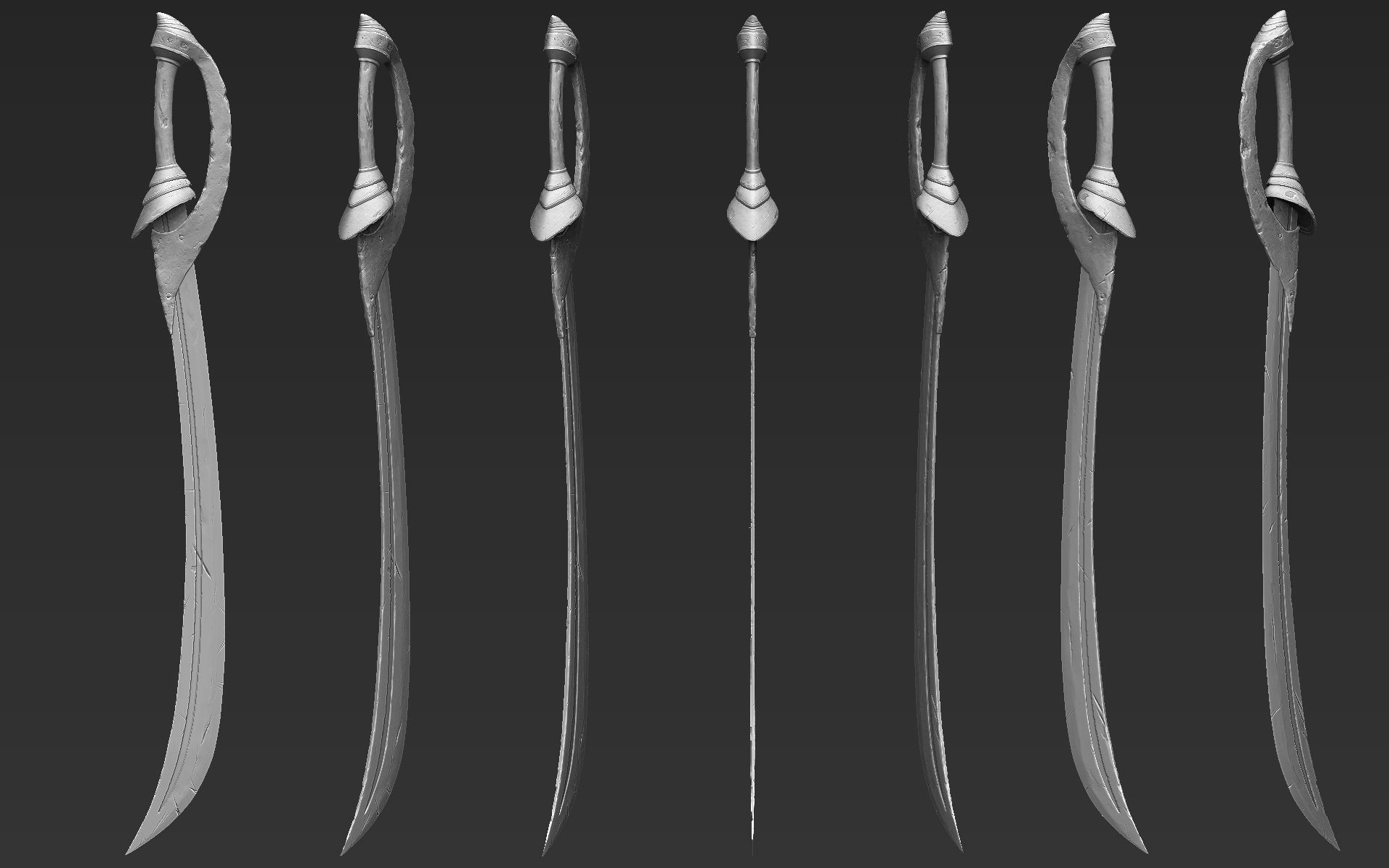Zbrush Sword 04 3D model_6