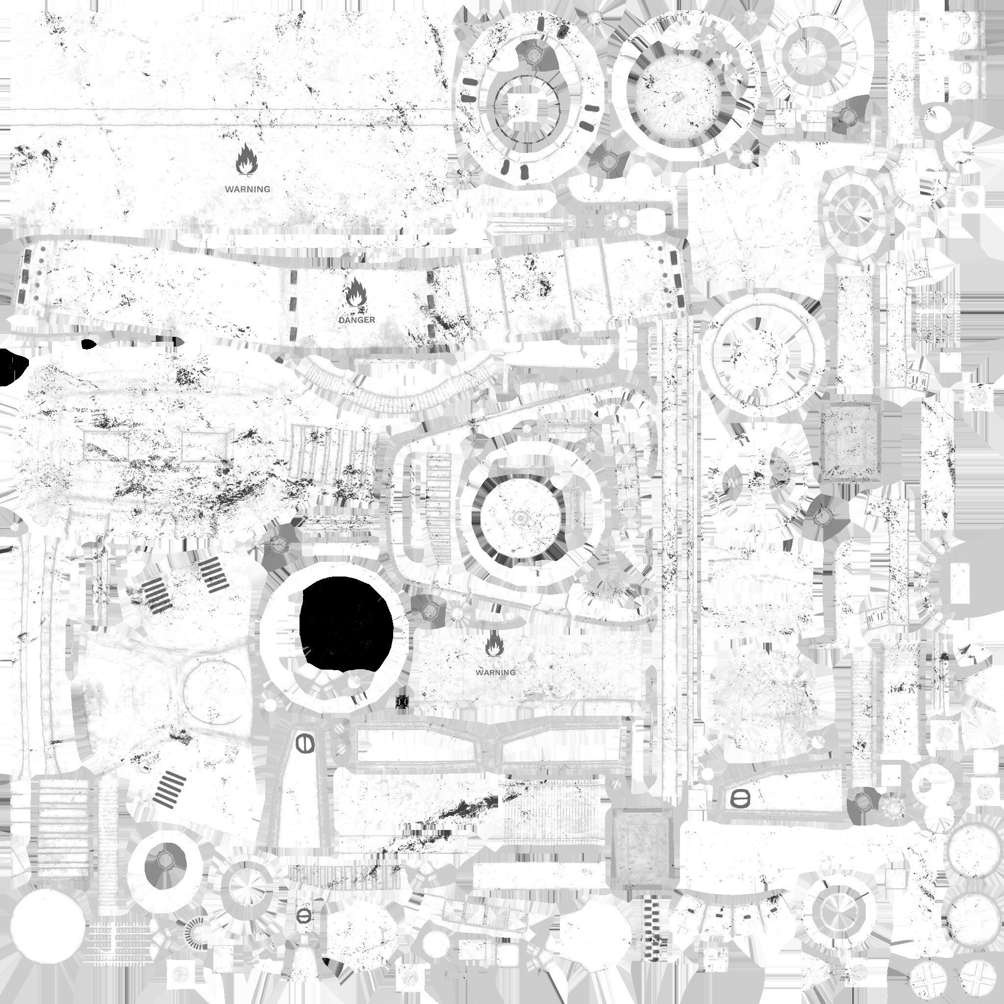 Sci-Fi Flamethrower Tower Low-poly 3D model_14