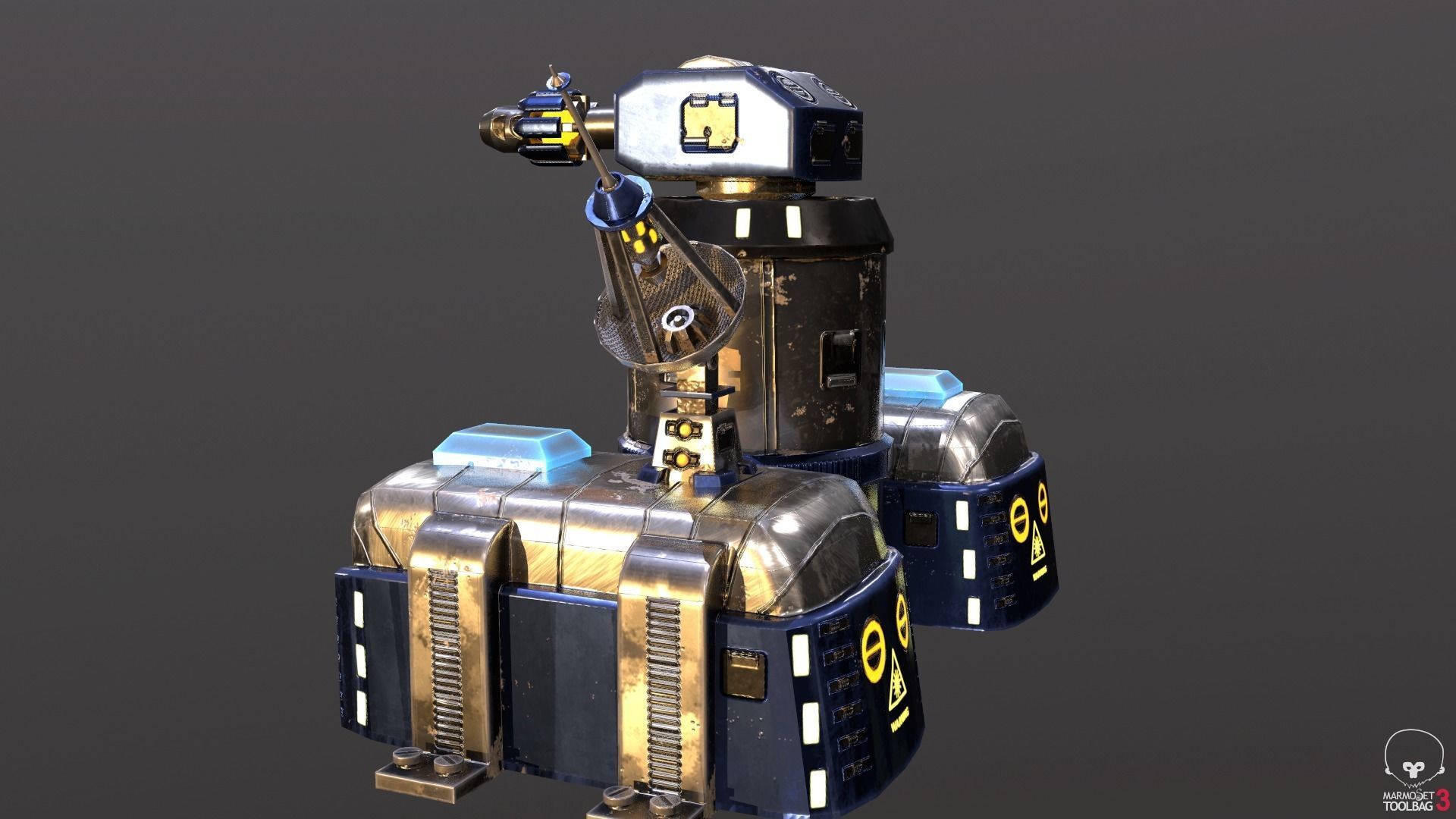 Sci-Fi Towers Pack Low-poly 3D model_10