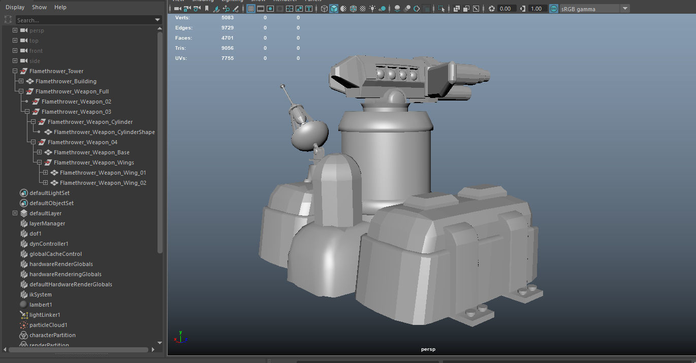 Sci-Fi Towers Pack Low-poly 3D model_43
