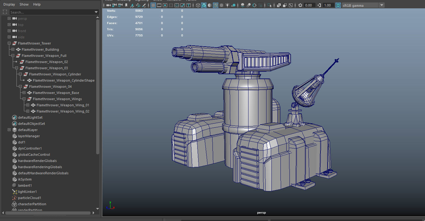 Sci-Fi Towers Pack Low-poly 3D model_30