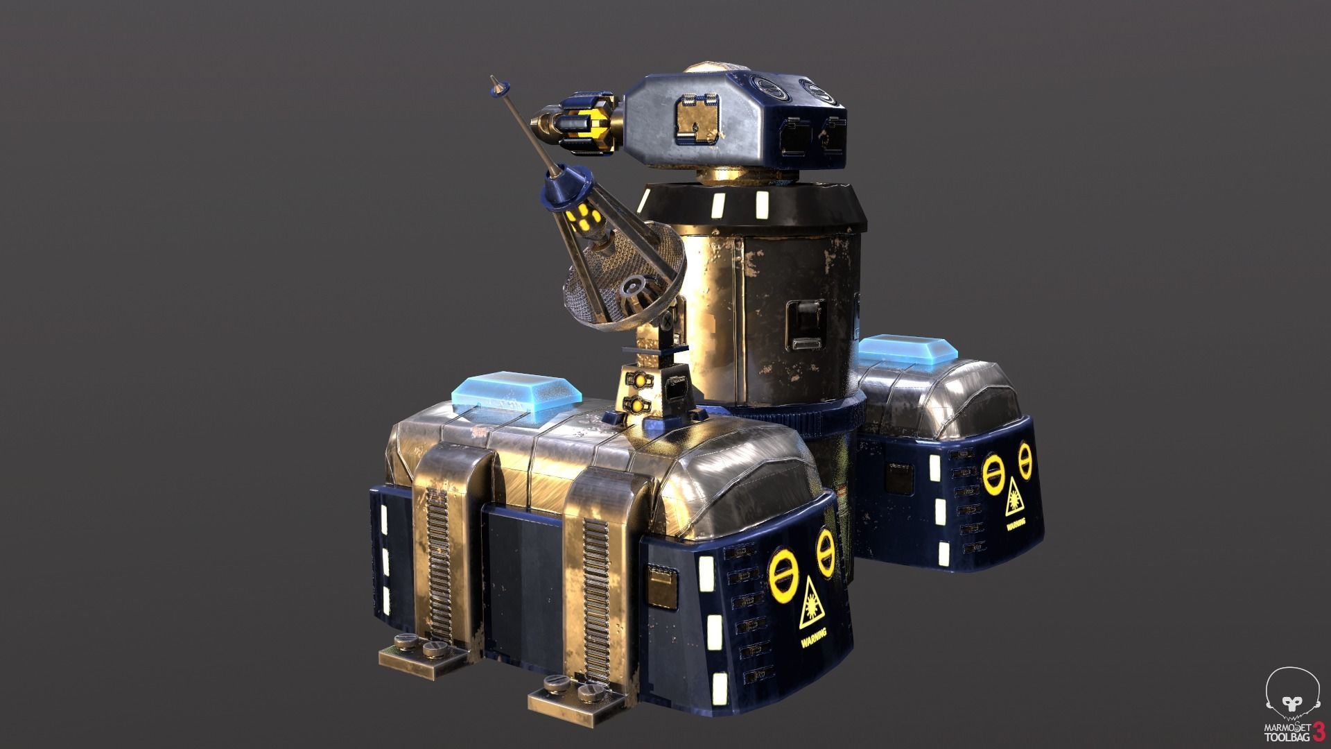 Sci-Fi Towers Pack Low-poly 3D model_18