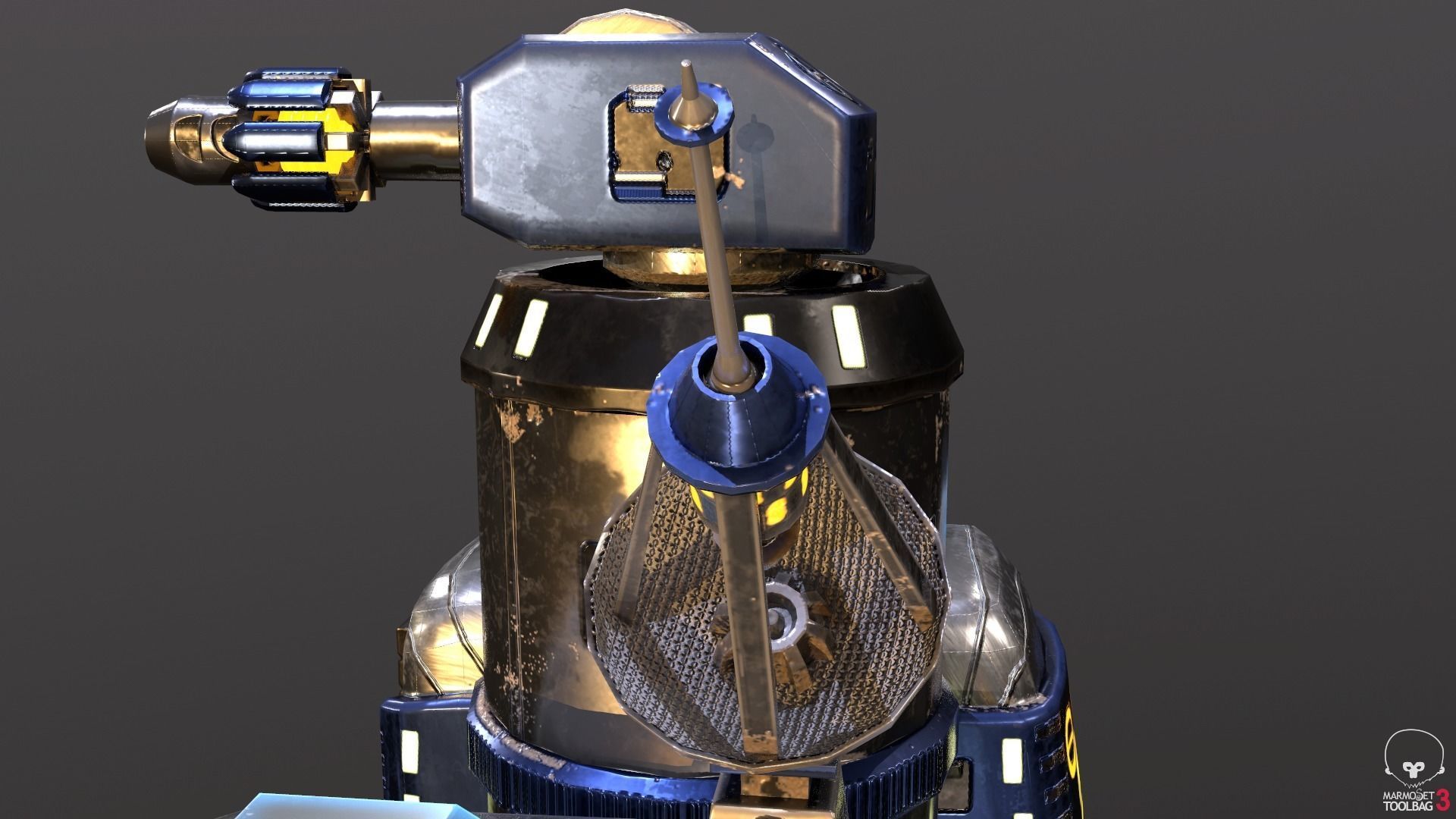 Sci-Fi Towers Pack Low-poly 3D model_17