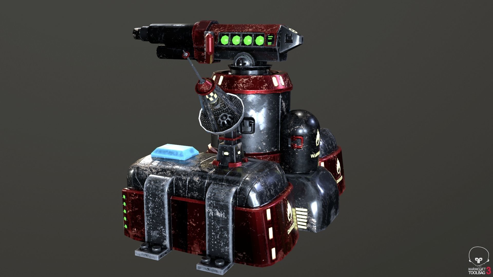 Sci-Fi Towers Pack Low-poly 3D model_22