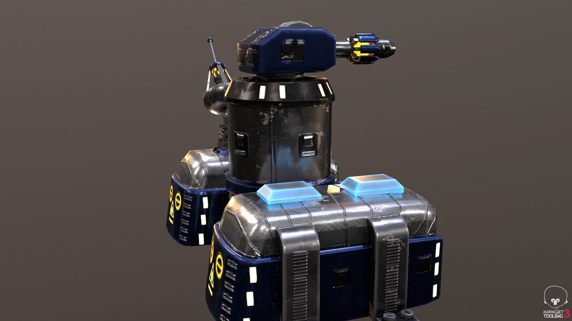 Sci-Fi Towers Pack Low-poly 3D model_9