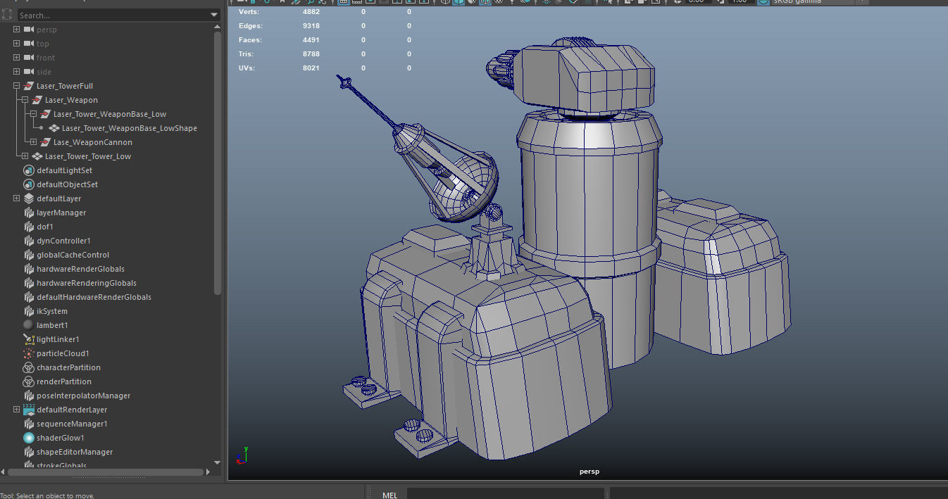 Sci-Fi Towers Pack Low-poly 3D model_35