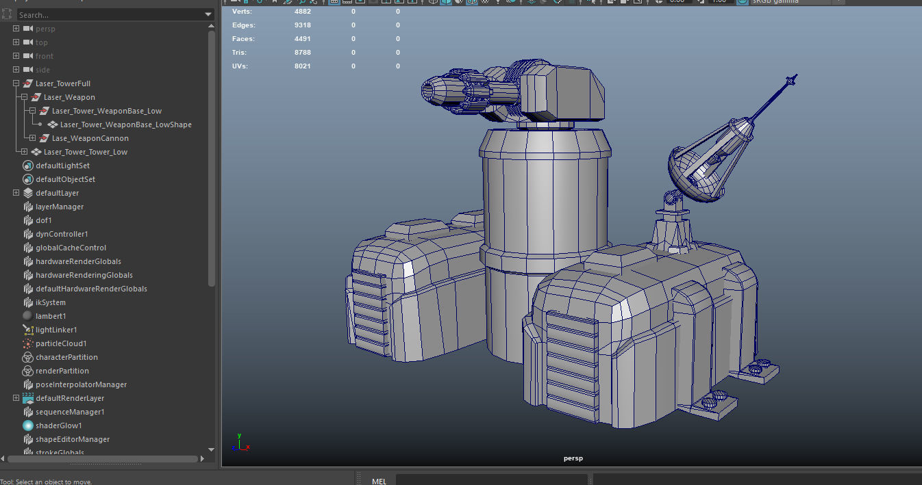 Sci-Fi Towers Pack Low-poly 3D model_31