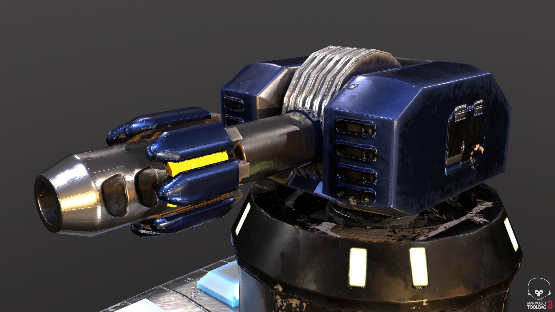 Sci-Fi Towers Pack Low-poly 3D model_14