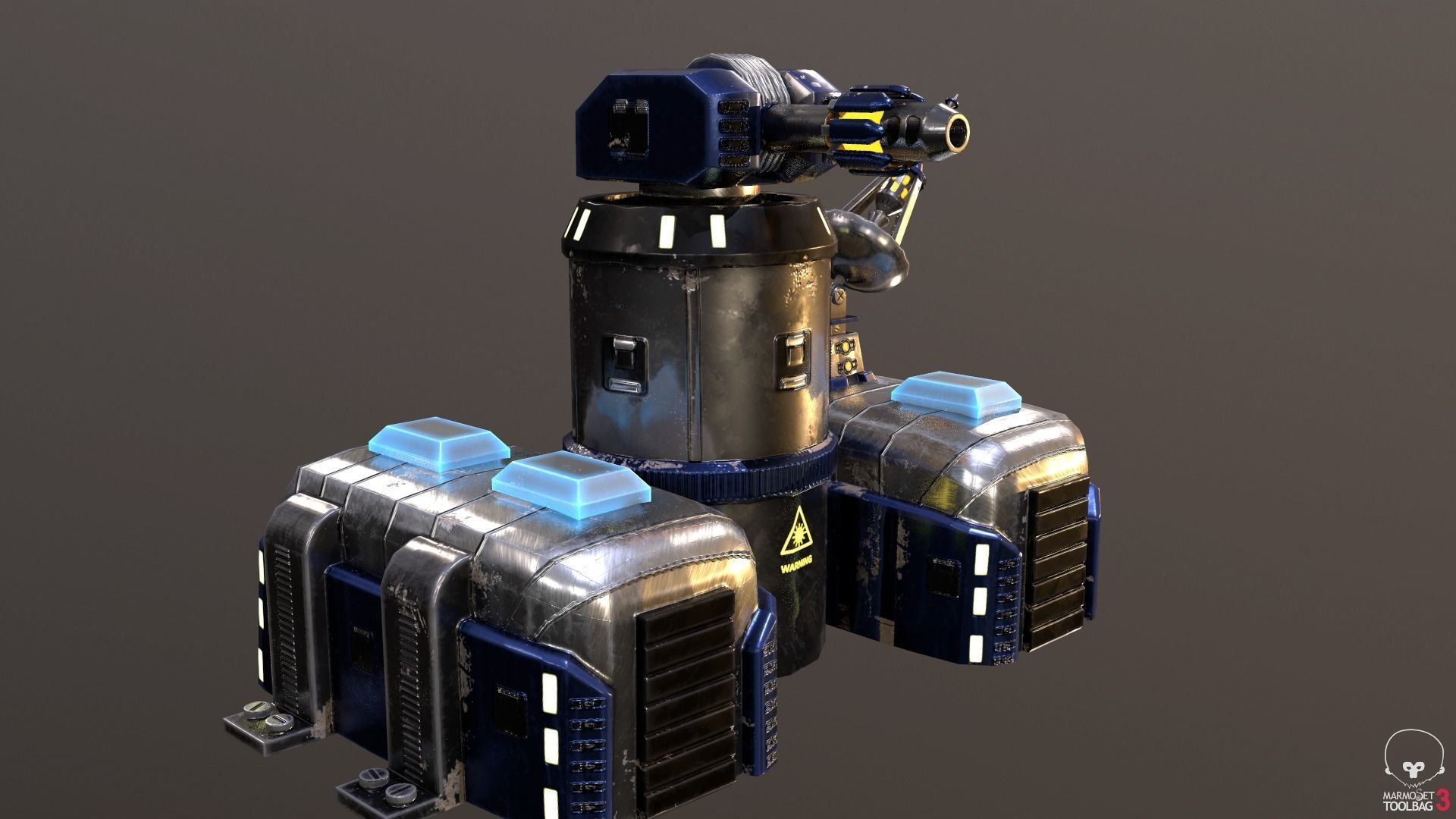 Sci-Fi Towers Pack Low-poly 3D model_13