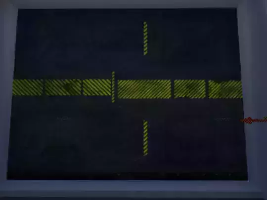 Armored Blast Door   Low Poly