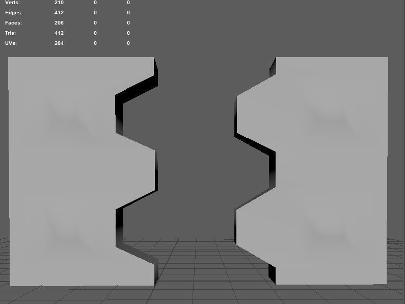 Armored Blast Door   Low Poly Low-poly 3D model_3