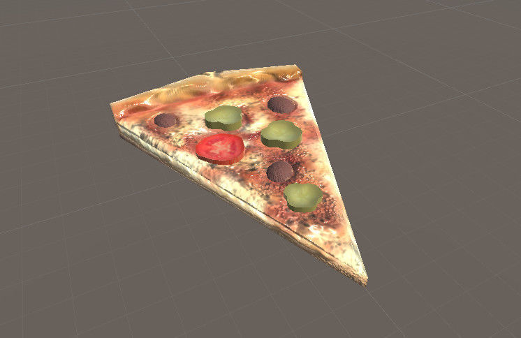 Pizza Slice Low-poly 3D model_2