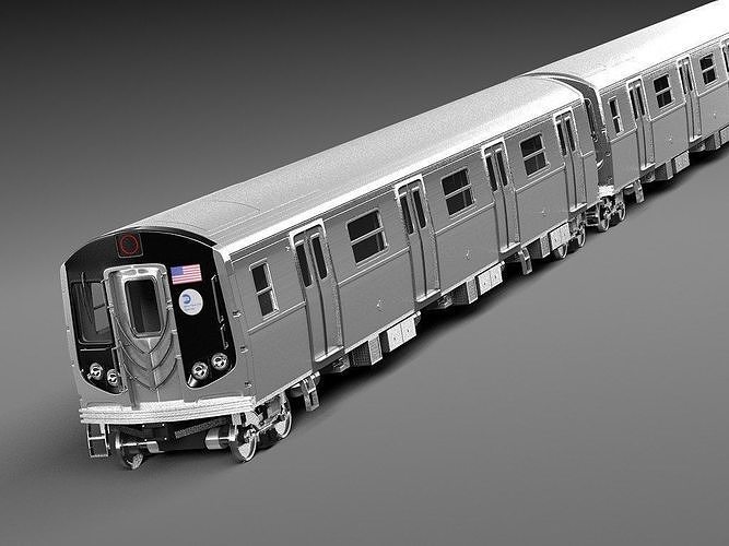 NYC Subway R160 3D model