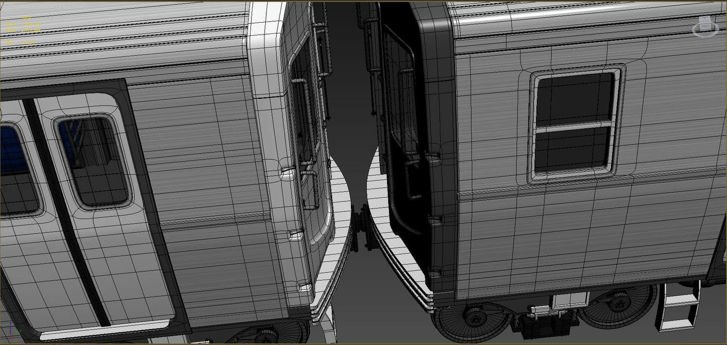 NYC Subway R160 3D model_4