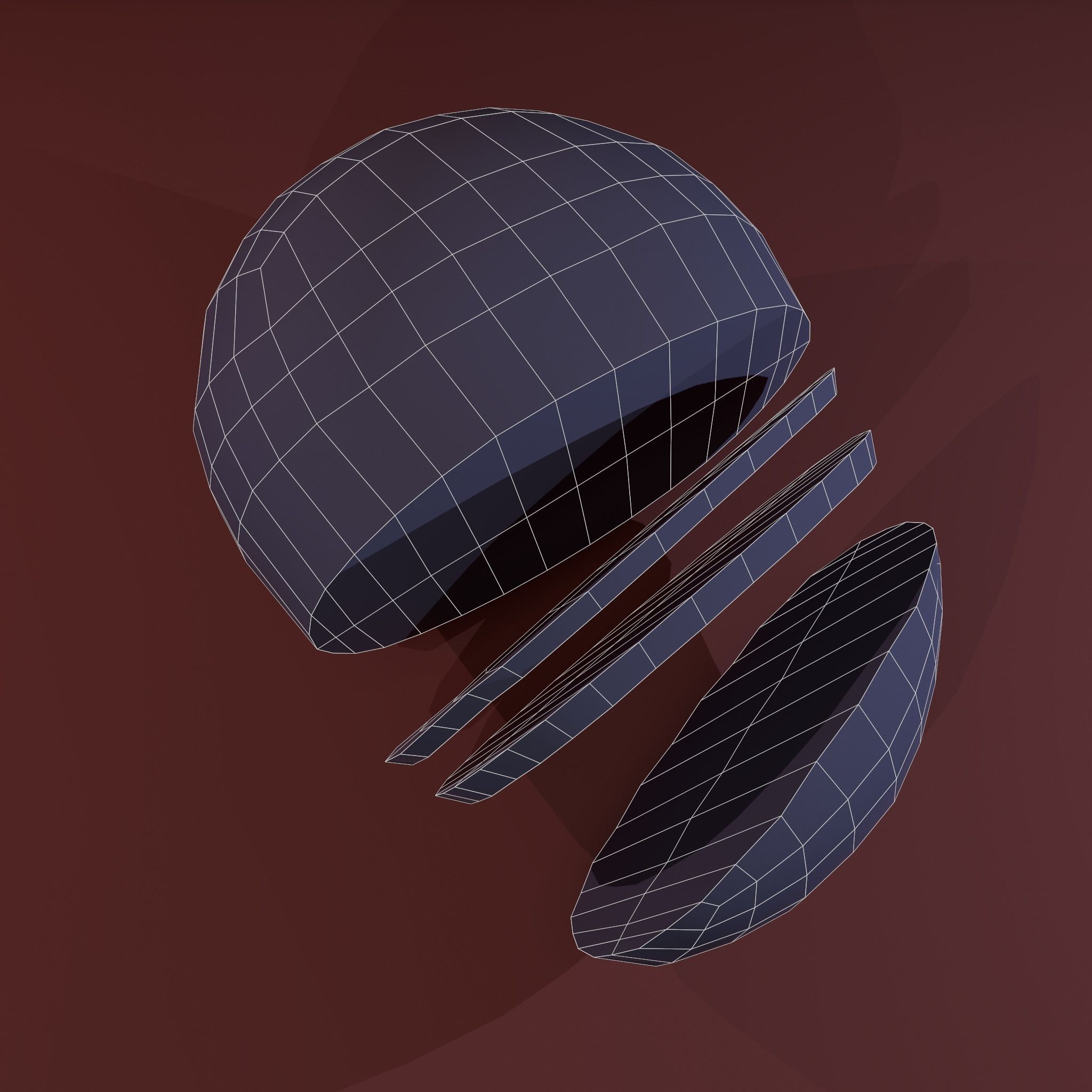 Sliced Bread Free low-poly 3D model_31