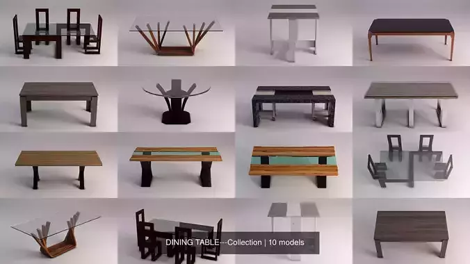 DINING TABLE---Collection x10 