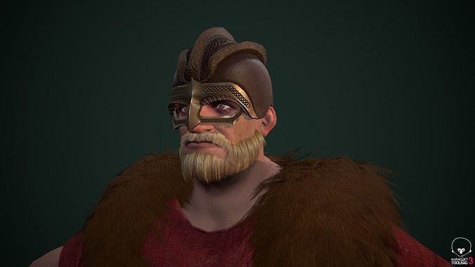 Viking Free low-poly 3D model