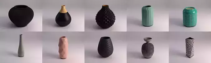 CERAMIC VASE---Collection x10 