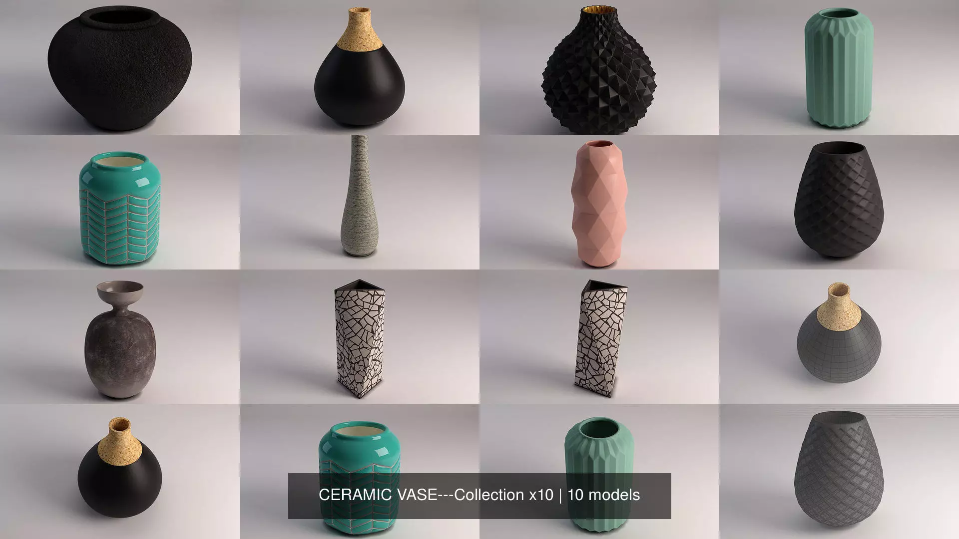 CERAMIC VASE---Collection x10 _1