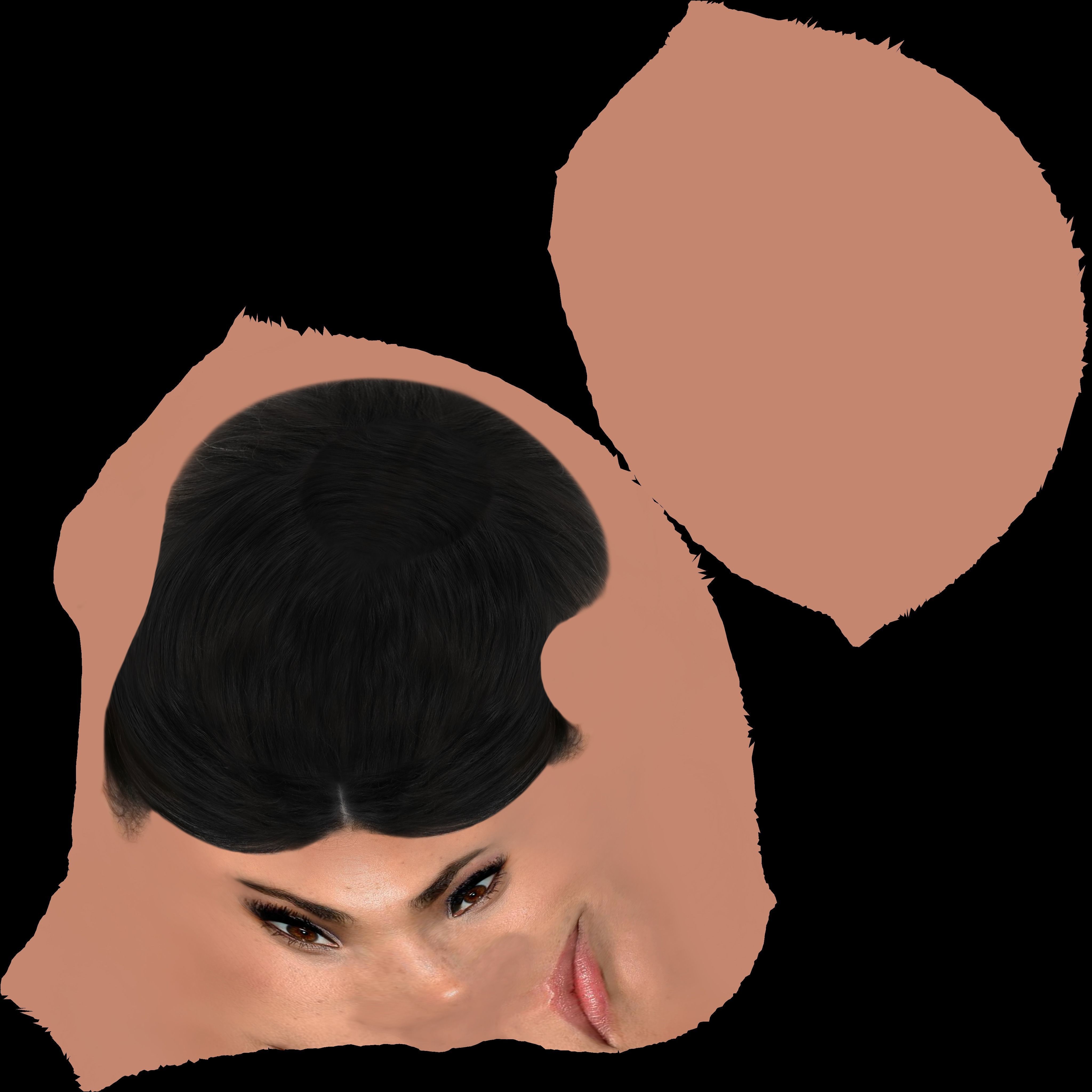 Meghan Markle bust ready for full color 3D printing 3D print model_15