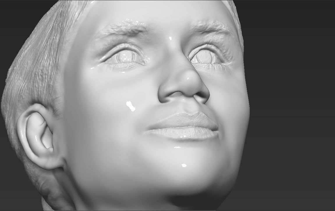 Meghan Markle bust ready for full color 3D printing 3D print model_42