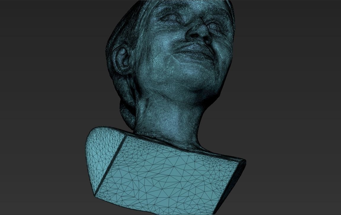 Meghan Markle bust ready for full color 3D printing 3D print model_48