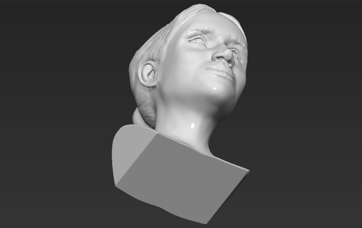 Meghan Markle bust ready for full color 3D printing 3D print model_36