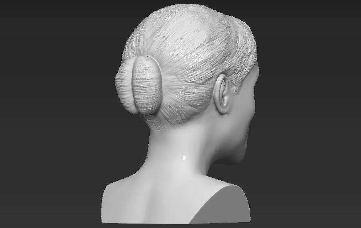 Meghan Markle bust ready for full color 3D printing 3D print model_28