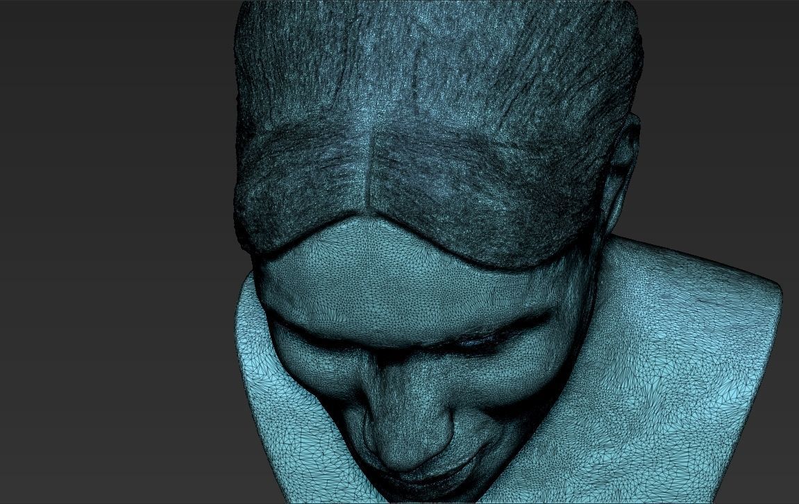 Meghan Markle bust ready for full color 3D printing 3D print model_46