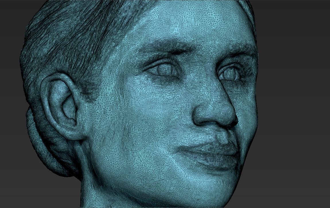 Meghan Markle bust ready for full color 3D printing 3D print model_47