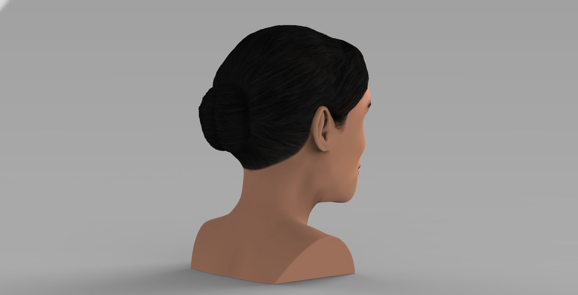 Meghan Markle bust ready for full color 3D printing 3D print model_6