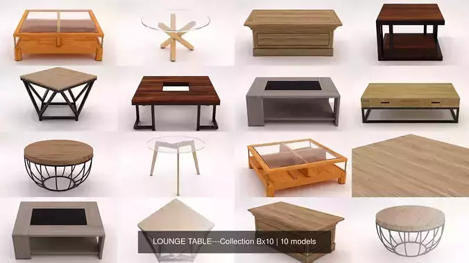 LOUNGE TABLE---Collection Bx10 