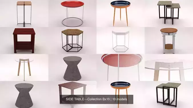 SIDE TABLE---Collection Bx10 