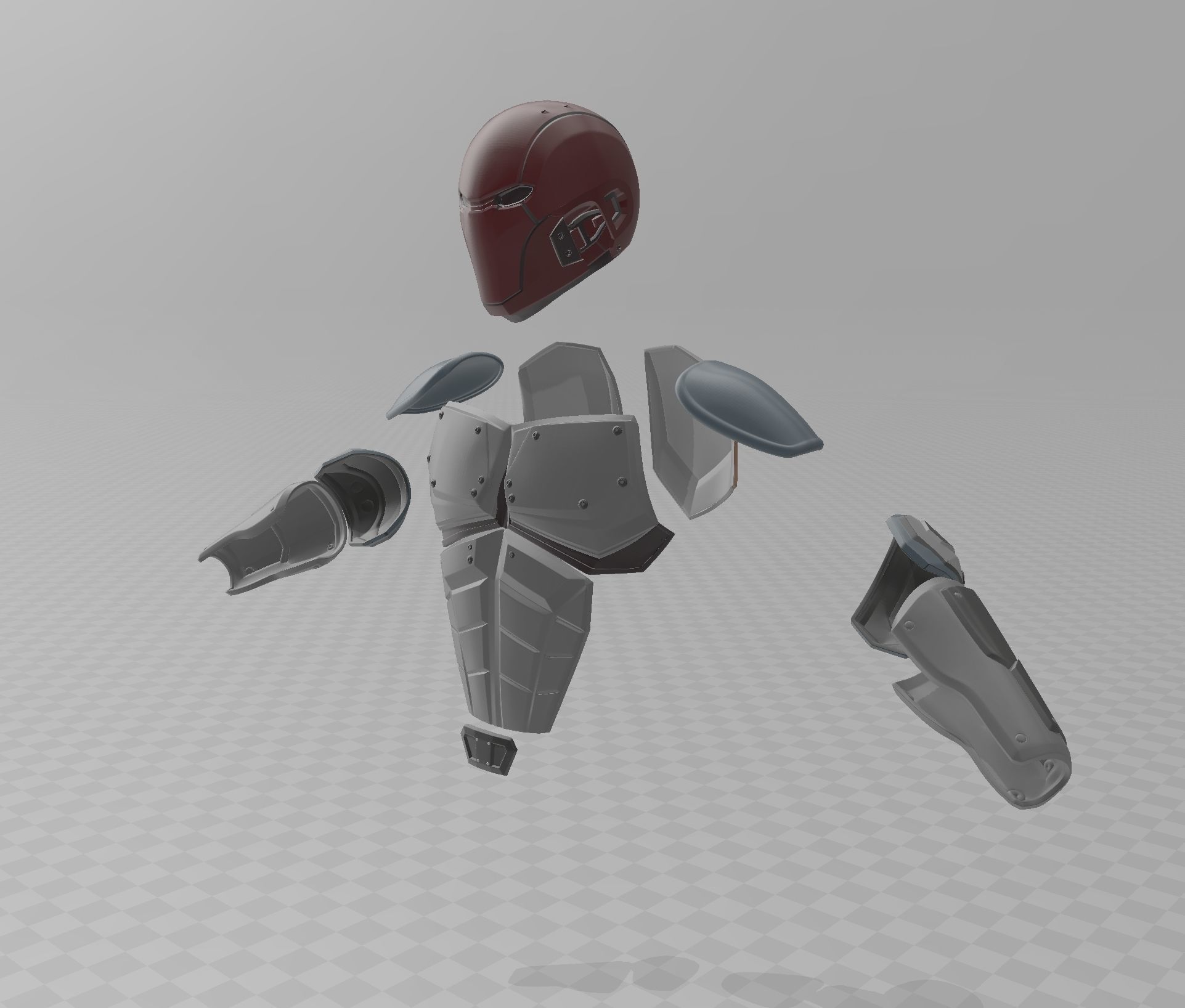 Batman Red Hood IJ2 Armor INJUSTICE 2 3D print model_1