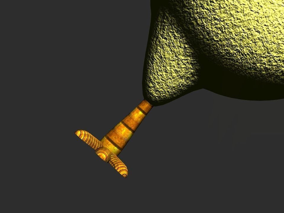 Chickeen puppet Low-poly 3D model_37