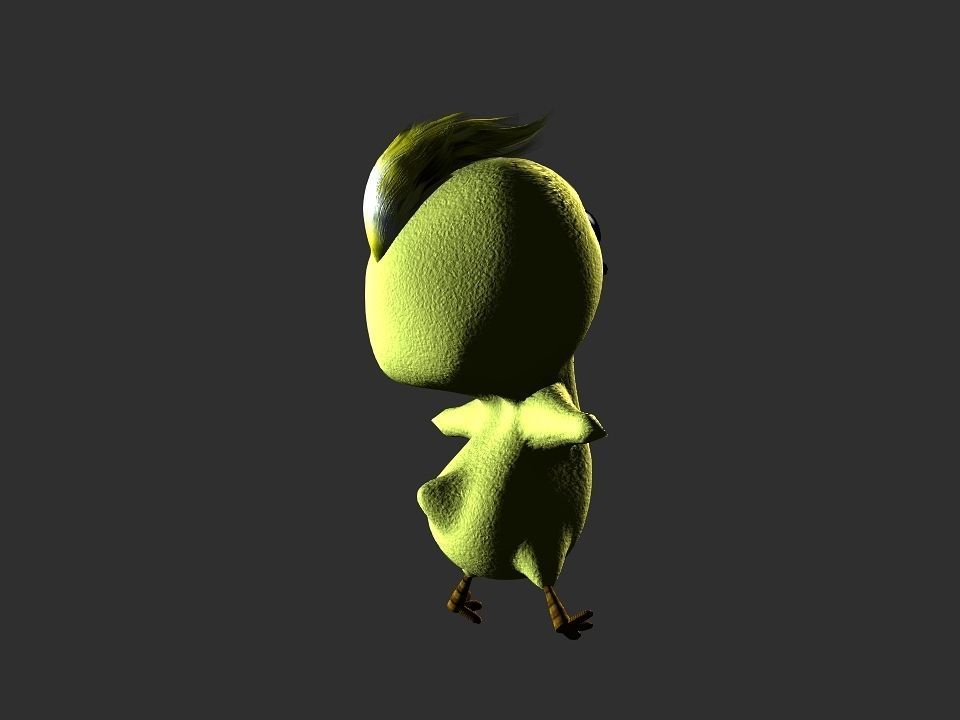 Chickeen puppet Low-poly 3D model_26