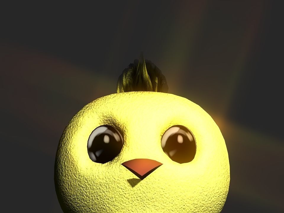 Chickeen puppet Low-poly 3D model_35